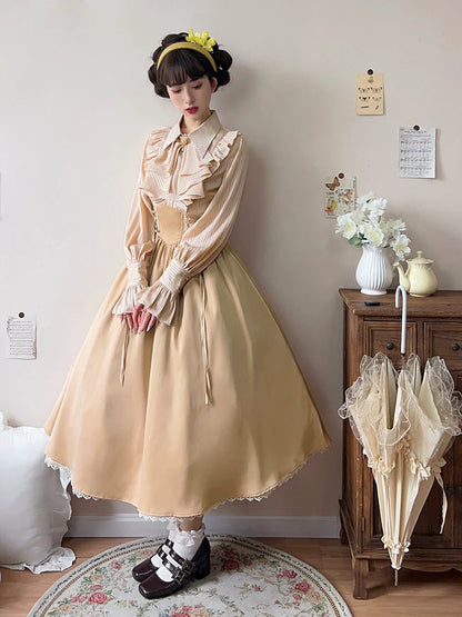 Forest Song - Astris - Classic Lolita SK Double-sided Wearing Fishbone Skirt