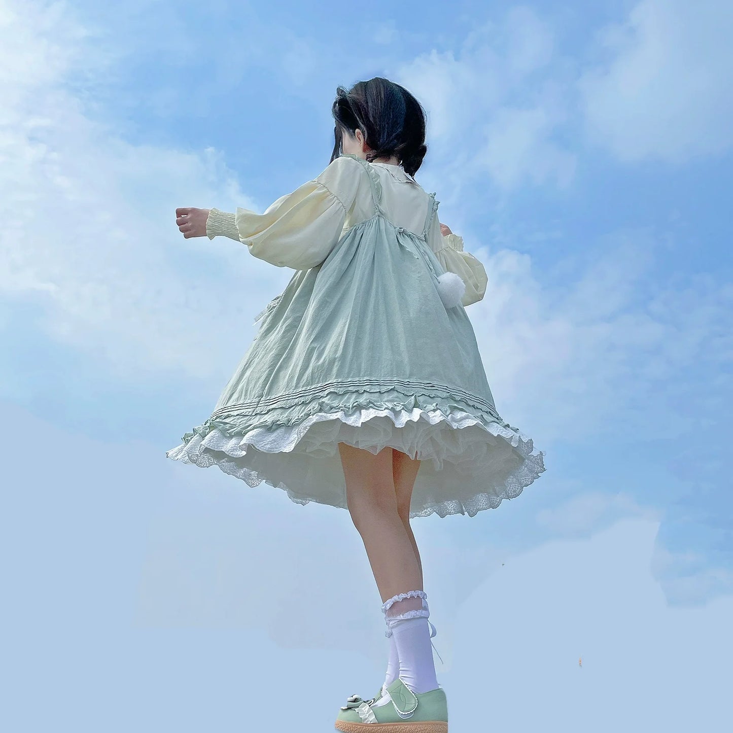 DMFS Lolita - Classic Lolita Blouse Mutton Sleeves Lolita Shirt