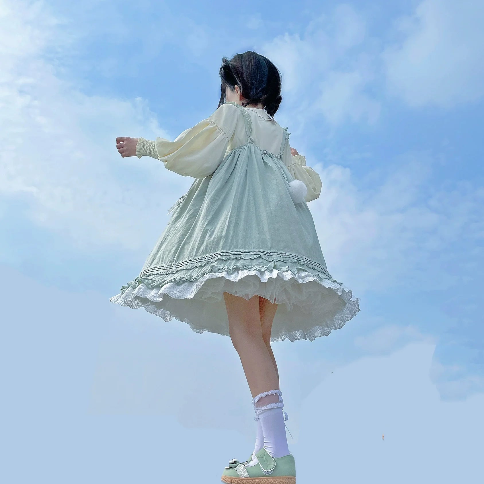 DMFS Lolita - Classic Lolita Blouse Mutton Sleeves Lolita Shirt