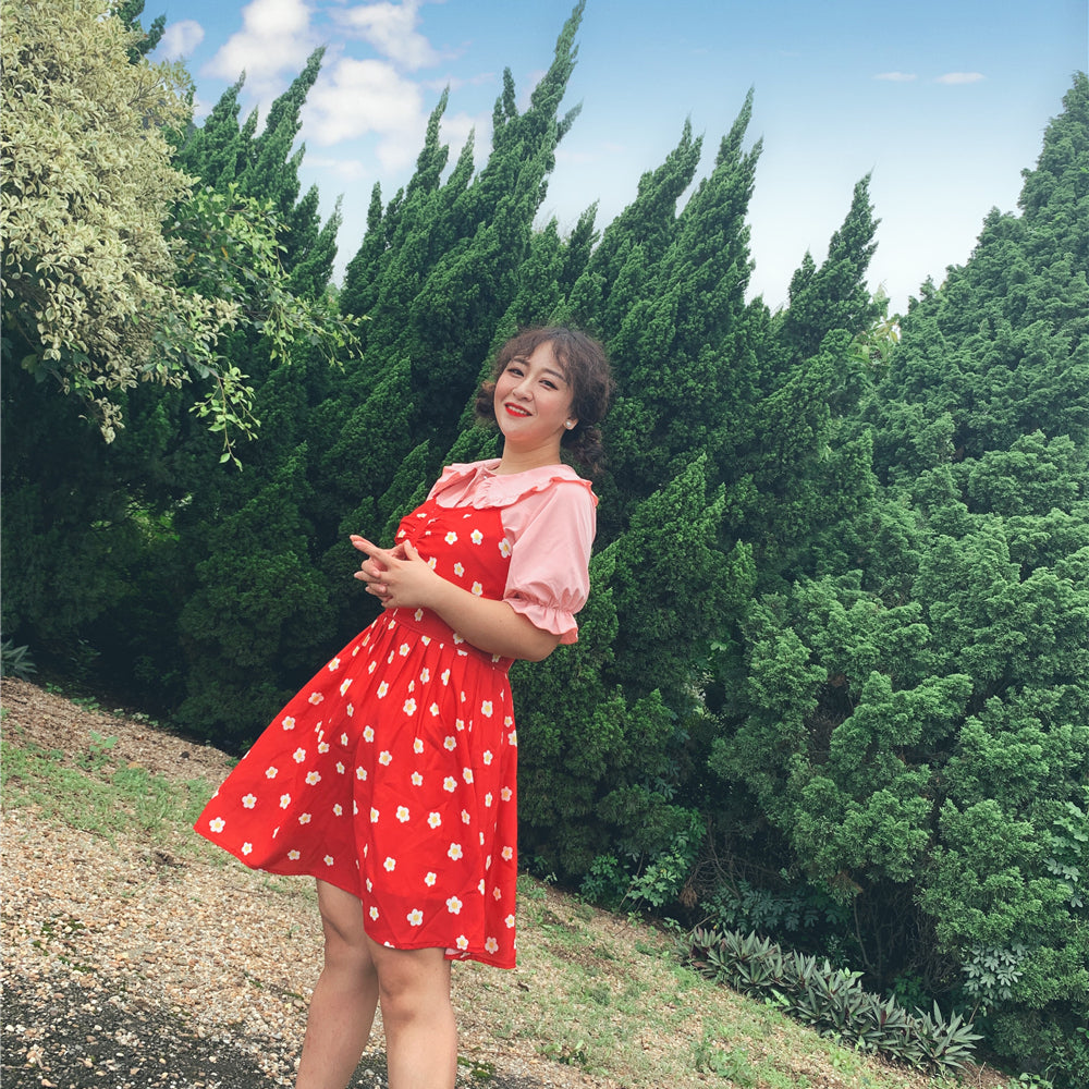 Niu Niu - Plus Size Lolita Blouse, Oversized Short Sleeve Shirt