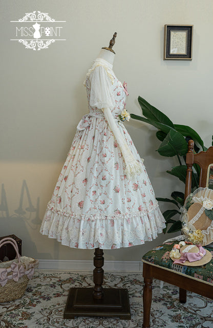 Miss Point - Customized Wood Rose 2.0 Elegant Vintage Jumper Dress