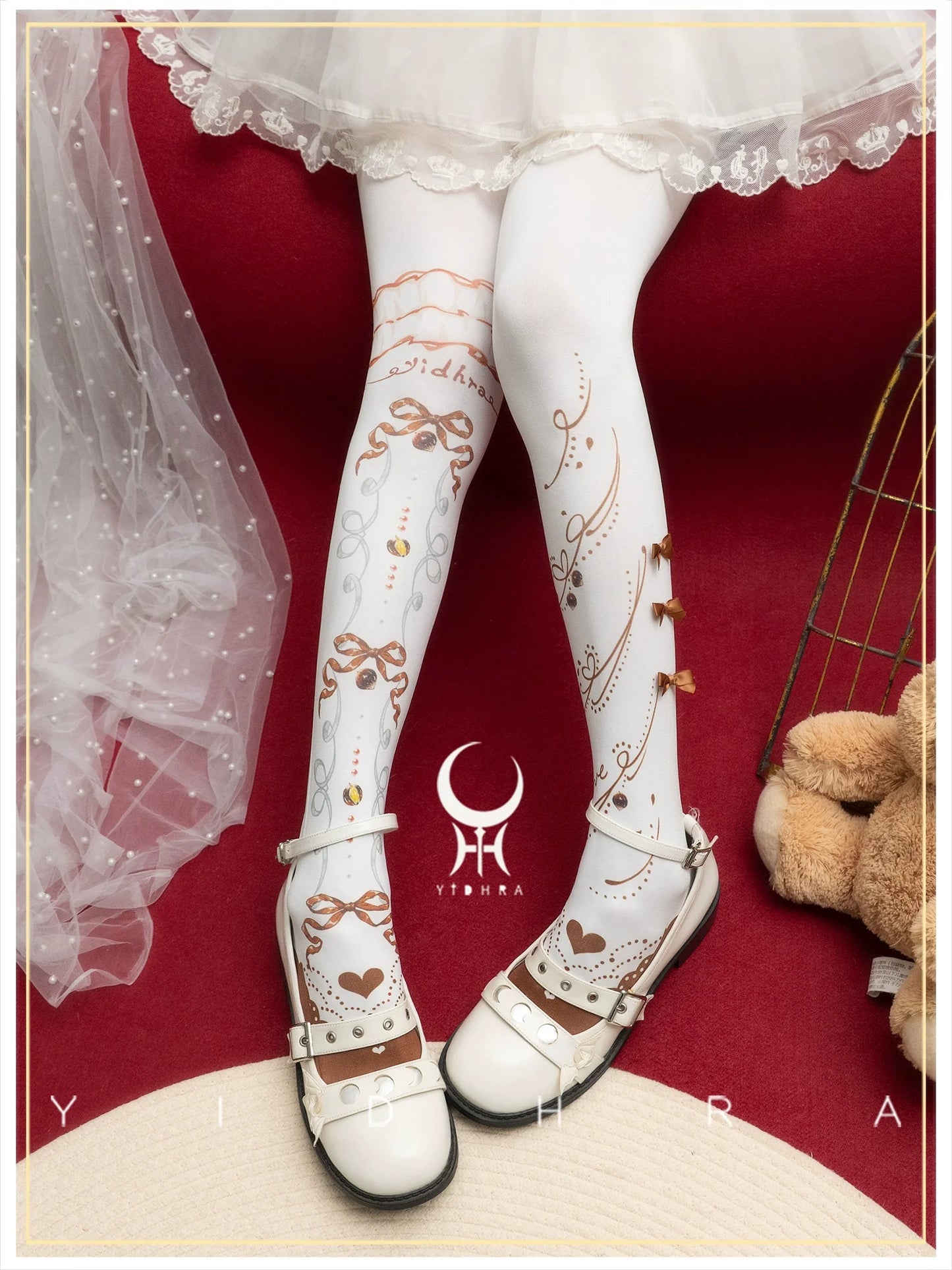 Yidhra - Frutomo - Sweet Lolita Printed Pantyhose