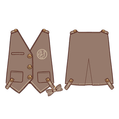 Piggy Bun - Famous Detective Goose - Ouji Lolita Shorts Set, Pockets