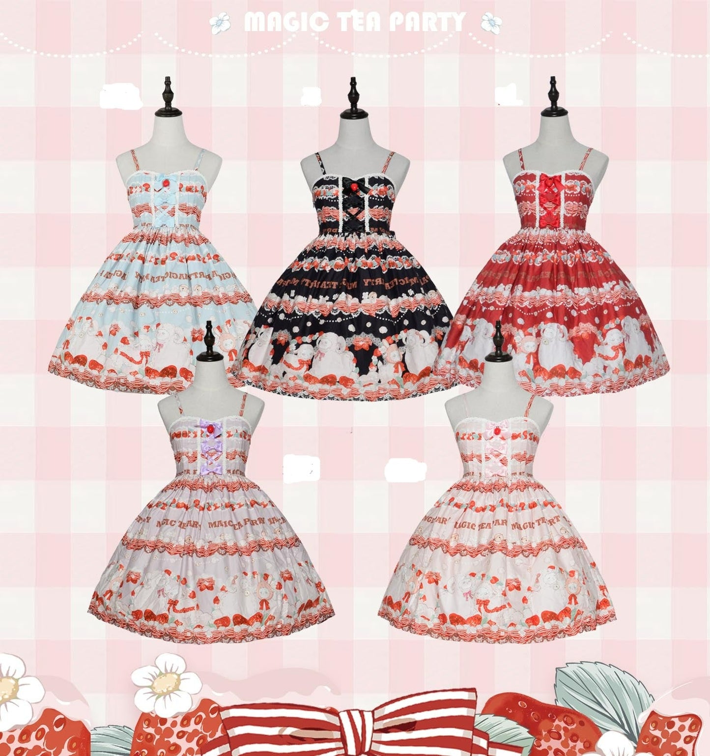 Magic Tea Party - Berry Sheep - Strawberry Lolita JSK