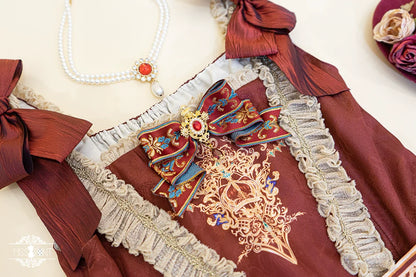 Miss Point - Kaleidoscope - Retro Lolita Dress Oil Painting Print JSK Dress Customized