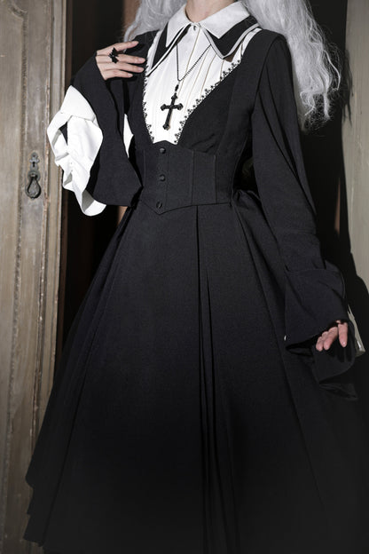 Susin Lolita - Cross Praise - Nun Style Gothic Lolita Dress and Blouse