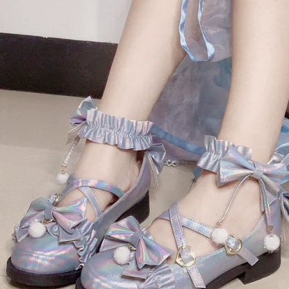 Fairy Godmothe - Preppy Style Flat Shoes Mid Heel Round Toe Lolita Shoes