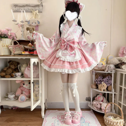 Hanguliang - Han Lolita OP Dress Japanese Style Dress for Summer Wear