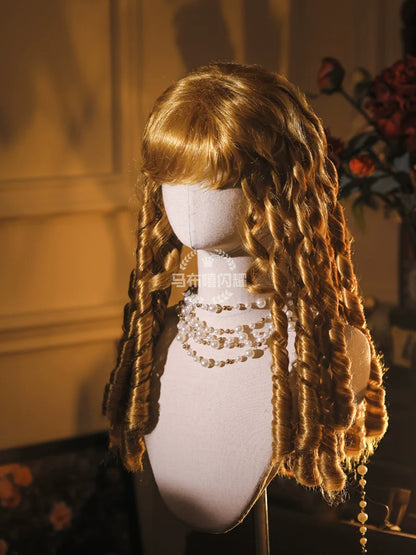Mabuxi - Retro Lolita Wig Elegant Roman Curls Gorgeous Court Wigs