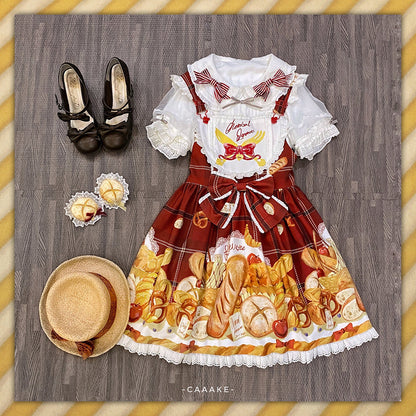 Chemical Romance - Bread New Out of the Oven - Elegant Lolita Salopette Dress