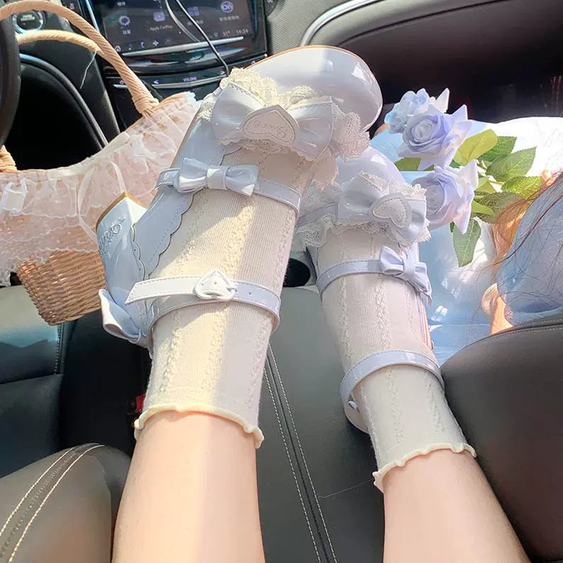 Aimee - Sakura - Sweet Lolita Heels Cute Mid-heel Mary Jane Shoes