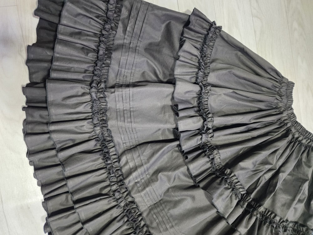 WangYan&Summer - Cotton Lolita Petticoat Ruffled Hem Customized Skirt