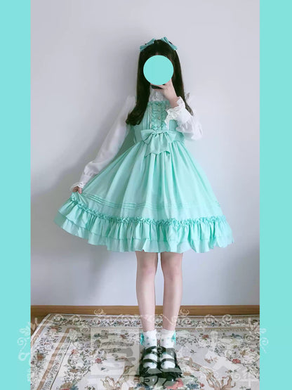 Strawberry Witch - Sweet Lolita JSK Multicolored Lolita Dress