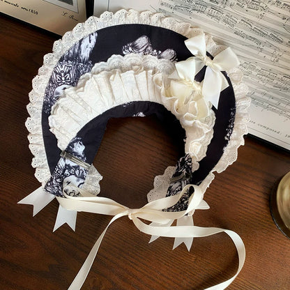 With PUJI - Doll Night - Vintage Twin Lolita OP Dress Embroidered Doll Dress