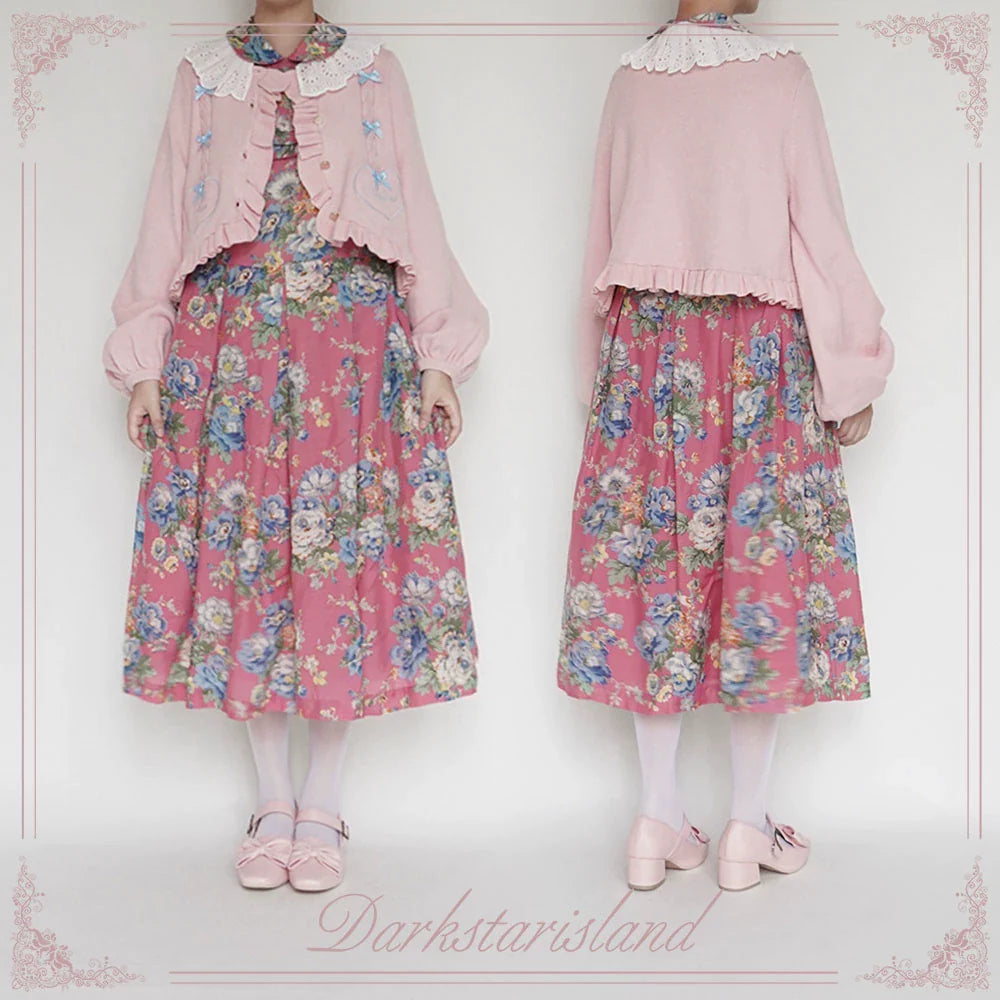 Dark Star Island - Sugar Frost - Sweet Lolita Cardigan Knit Embroidered Sweater