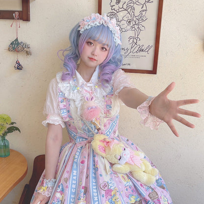 Cheese Cat - Sweet and Happy Flower Limited Lolita Cuff