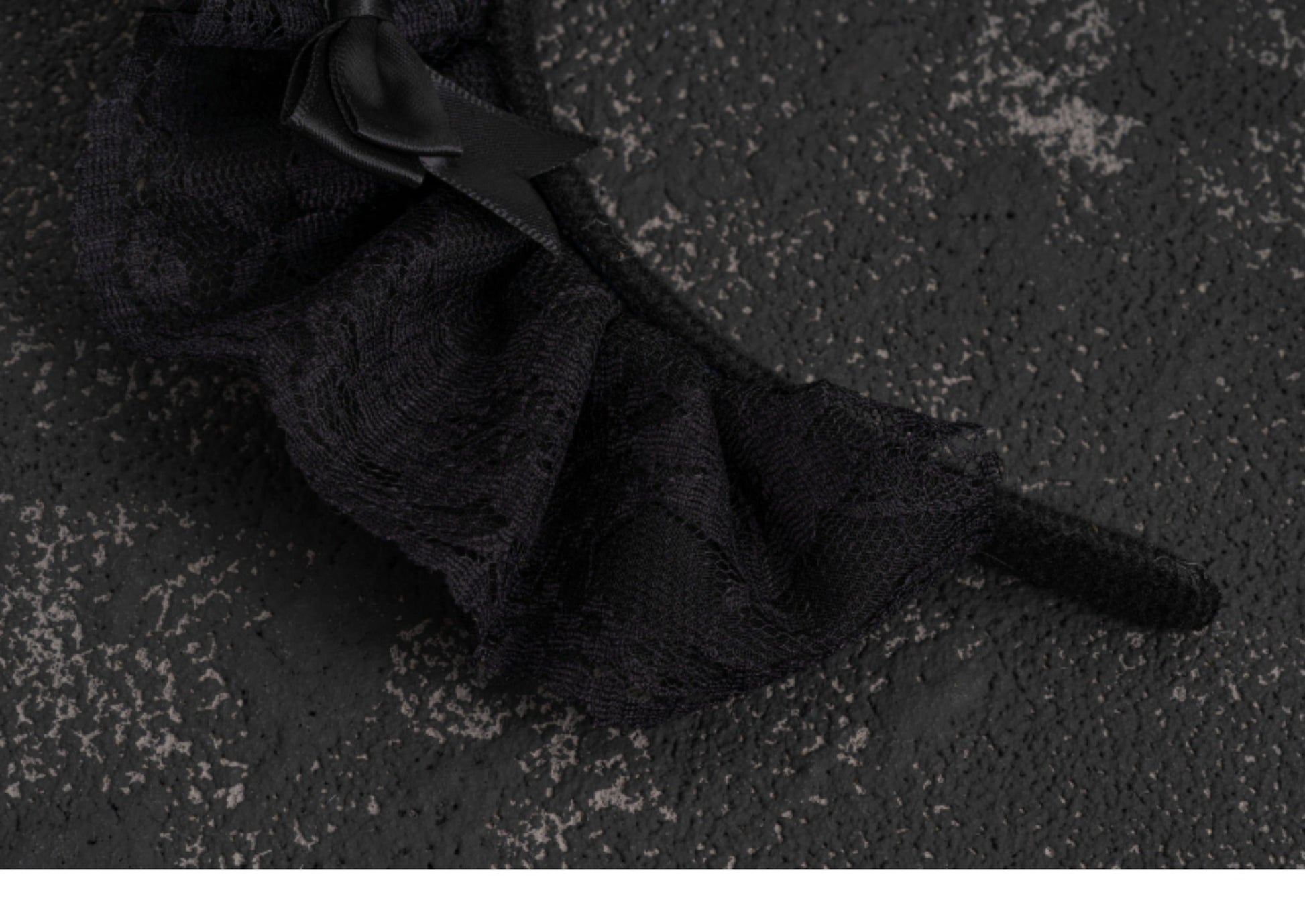 Strange Sugar - Gothic Lolita Lace Black Headband