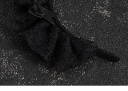 Strange Sugar - Gothic Lolita Lace Black Headband
