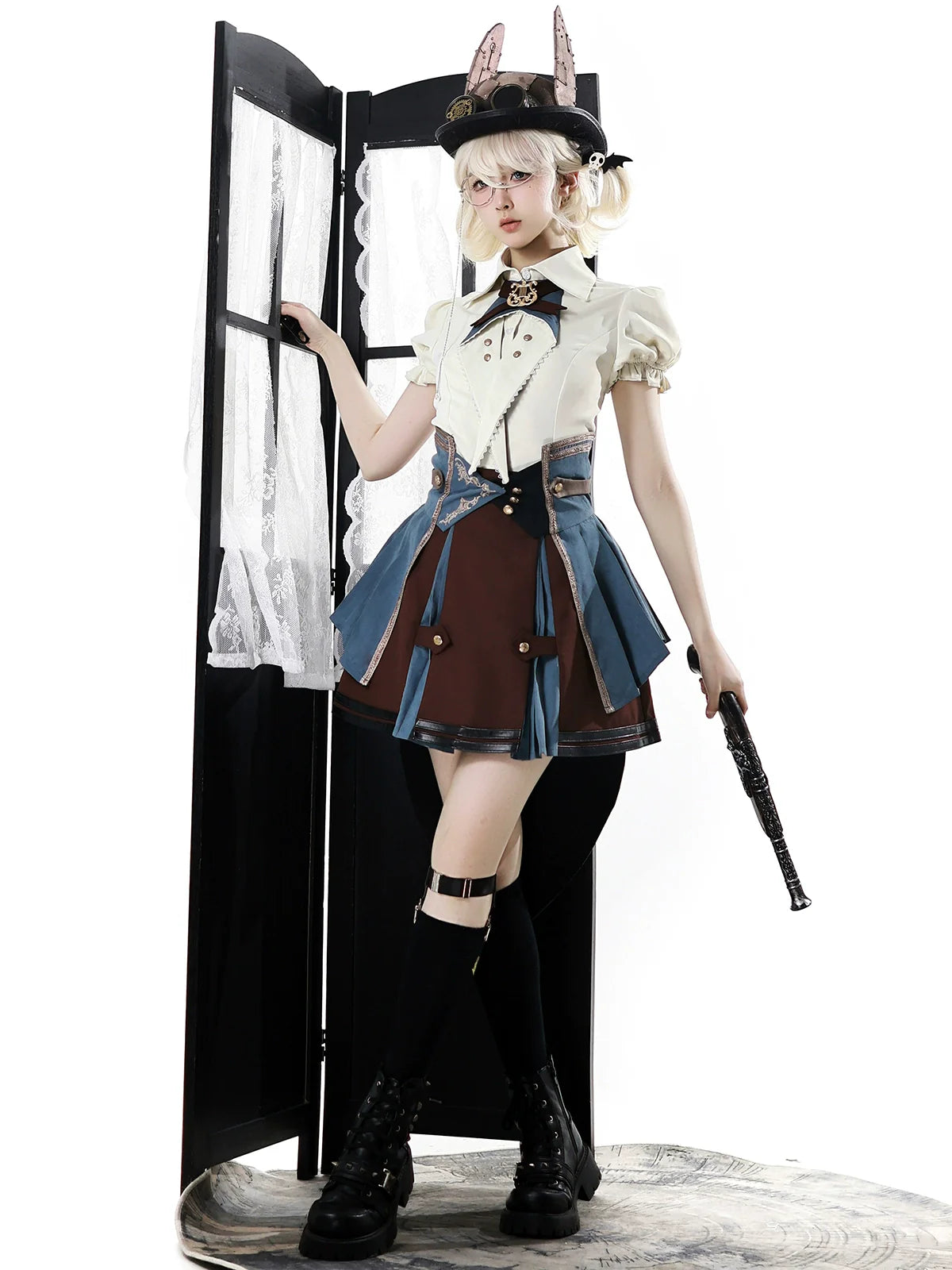 Your Princess - Fairyland Train Conductor - Punk Lolita Skirt Suit