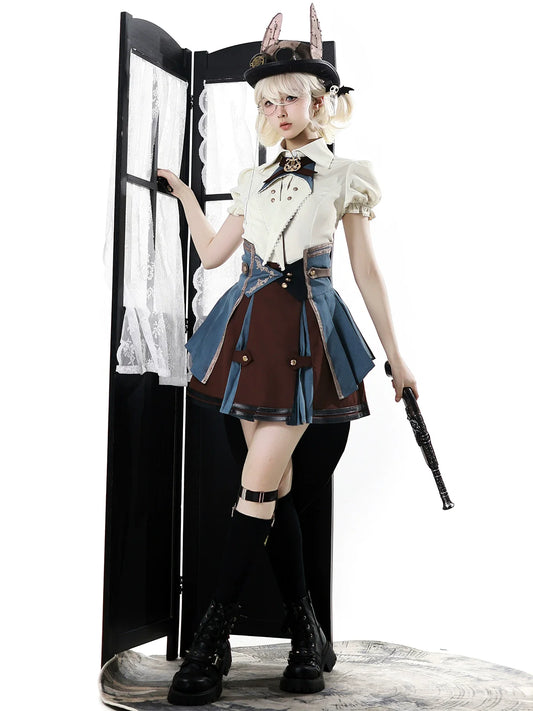 Your Princess - Fairyland Train Conductor - Punk Lolita Skirt Suit