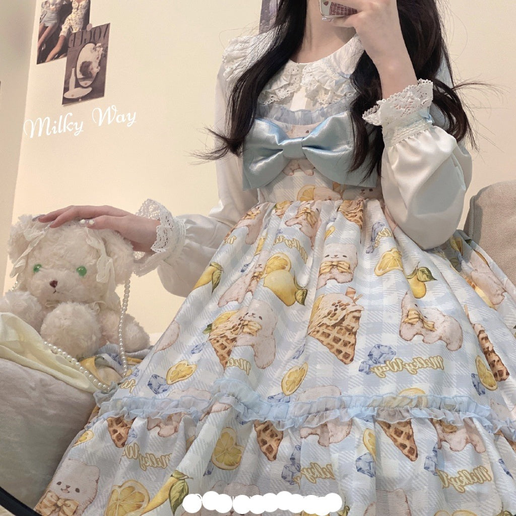 Milky Way - Lemon Puppy Lolita JSK Dress