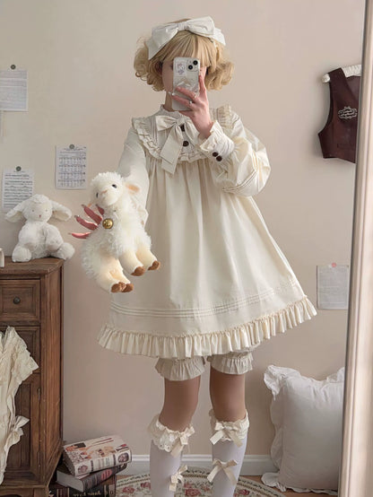 Uncle's Workshop - Lullaby - Cotton Lolita OP Dress Kawaii Lolita Bloomers