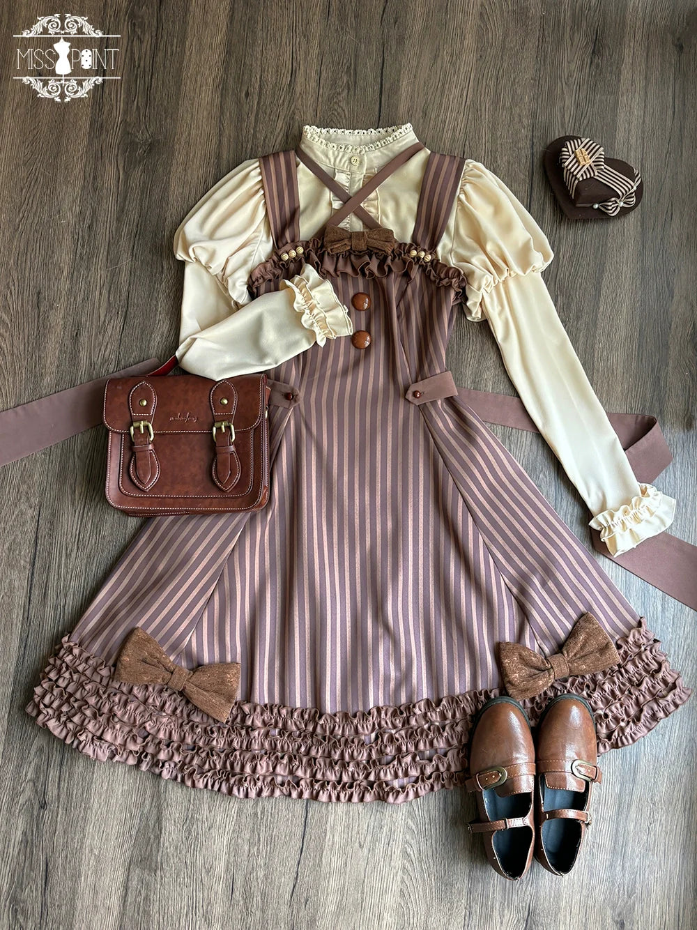 Miss Point - Classic Lolita JSK Customized Stripe Lolita Dress