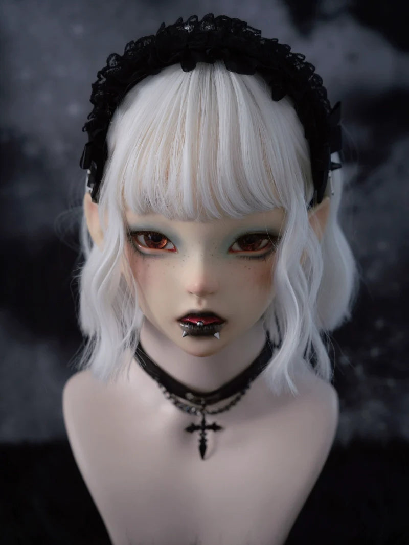 Strange Sugar - Gothic Black Lolita KC Cross Lace Headband Lolita Accessories