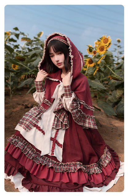 With PUJI - Little Red Riding Hood - Pastoral Lolita OP Fullset