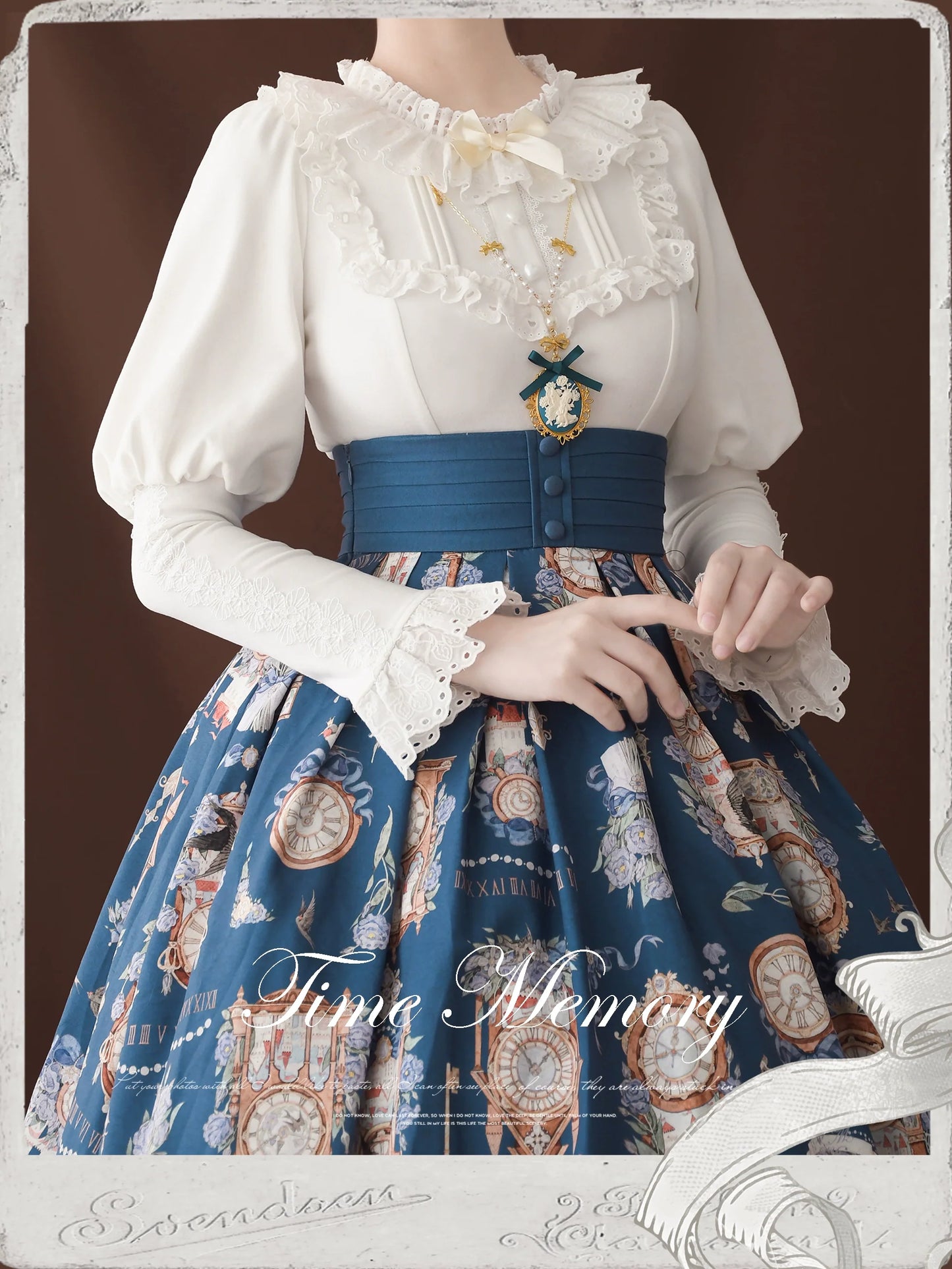 Time Memory - Cozy and Warm - Elegant Lolita Shirt Slimming Mutton Sleeves Blouse