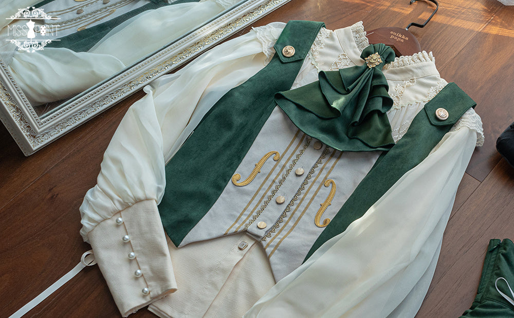 Miss Point - Golden Movement - Elegant Lolita Waistcost Short Vest Customized