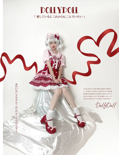 Dolly Doll - Lovers' Gift - Round Toe Middle Heel Mary Jane Lolita Shoes