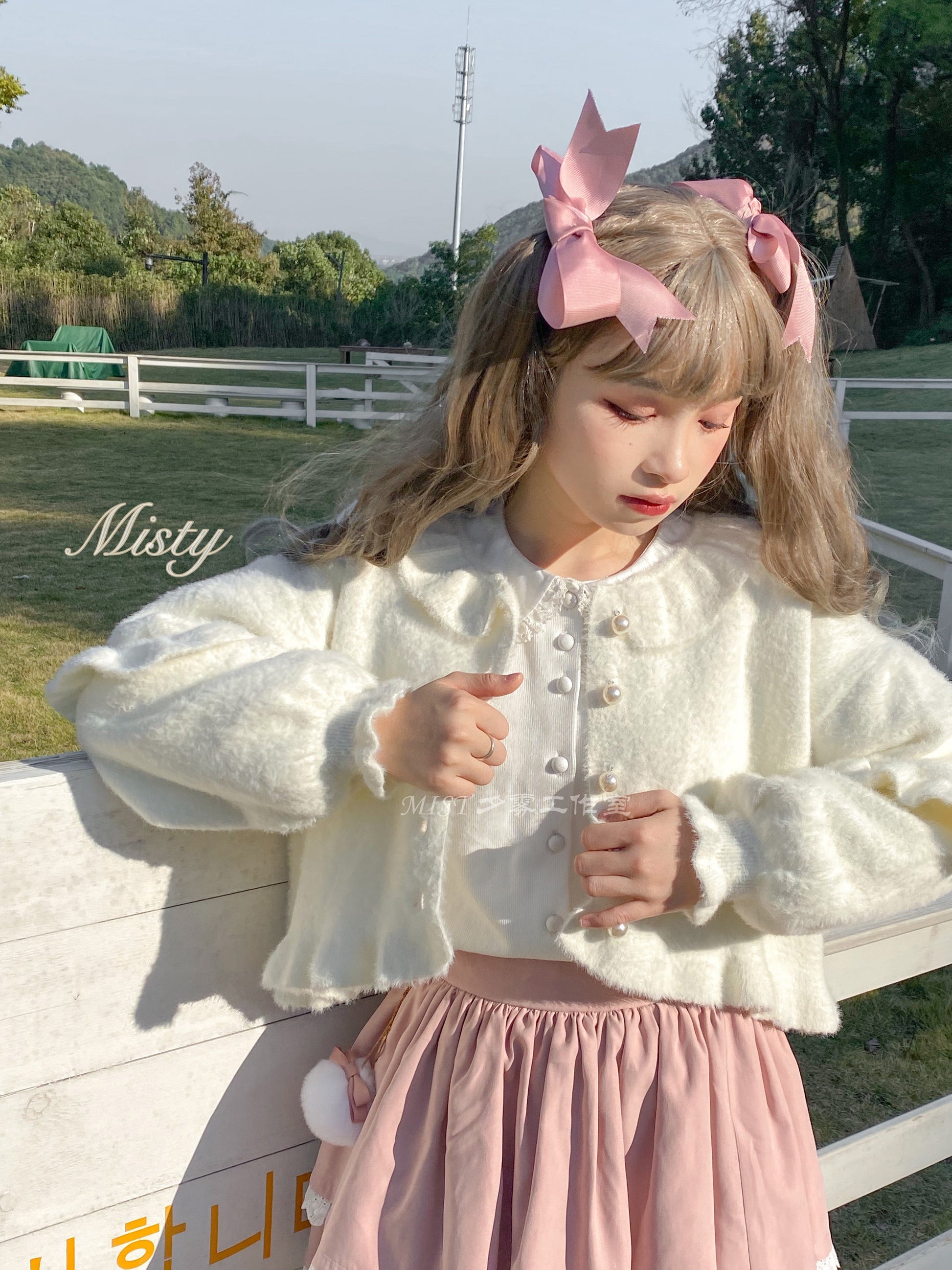 MIST - Small Ointment - Sweet Lolita Thick Sweater Coat Puff Sleeve