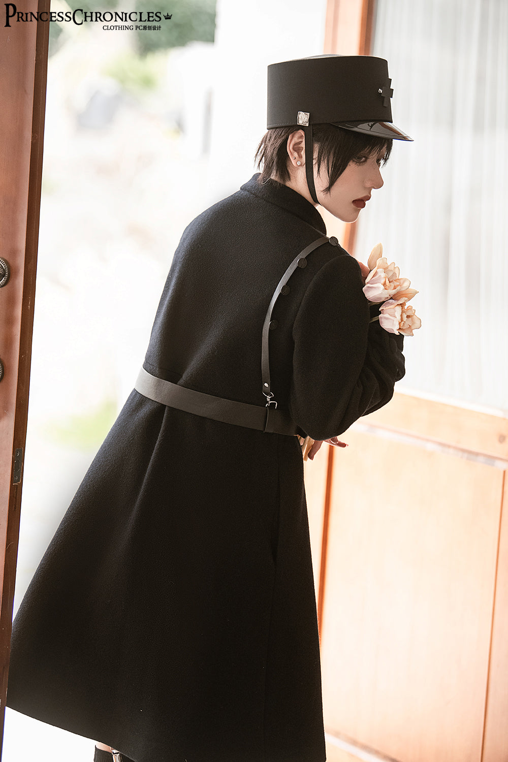 Princess Chronicles - Ouji Lolita Winter Black Long Coat