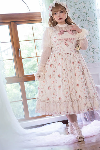 Miss Point - Kaleidoscope - Classical Lolita Shirt Dot Gauze Detachable Puff Sleeve Blouse Customized