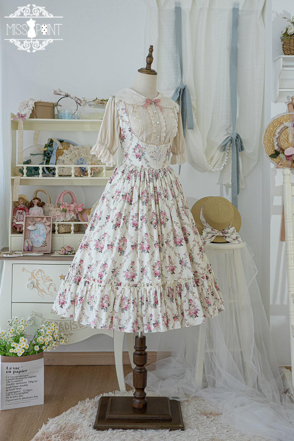 Miss Point - Happy Summer - Elegant Lolita Floral JSK Dress