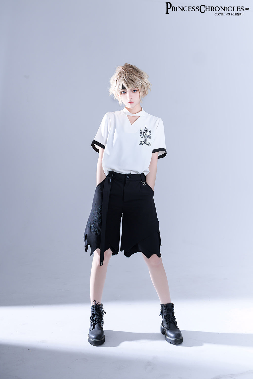 Princess Chronicles - LueYingGuiTan - Ouji Lolita White Embroidery Shirt