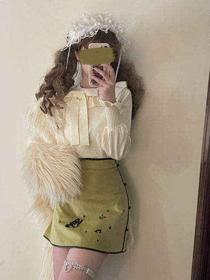 MIST - Mist Cotton - Winter Lolita Sweater Cute Knit Shirt