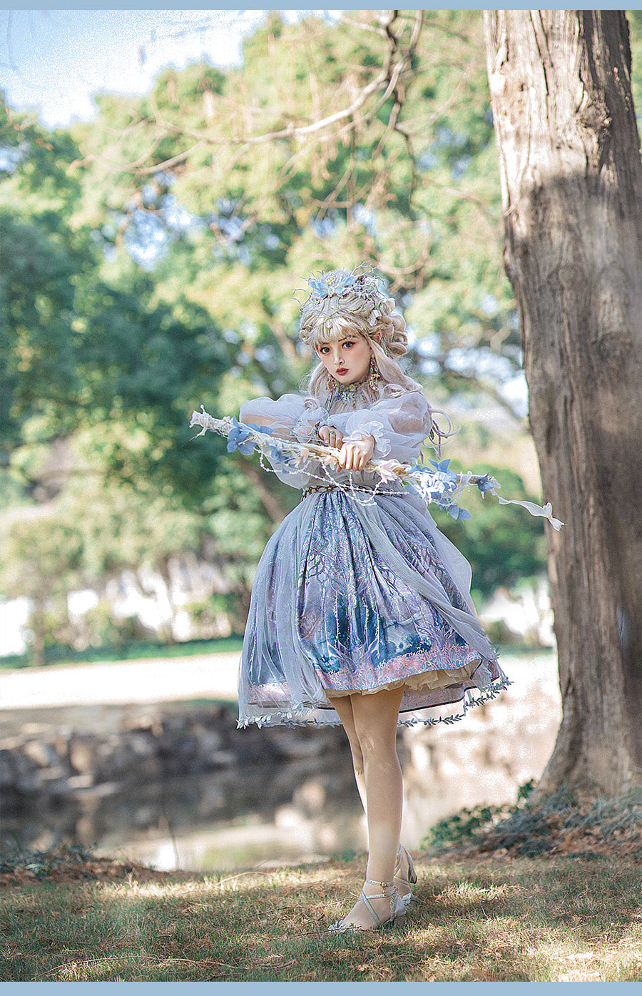 FunCcino - Dense Forest Corridor - Elegant Lolita Jumper Dress