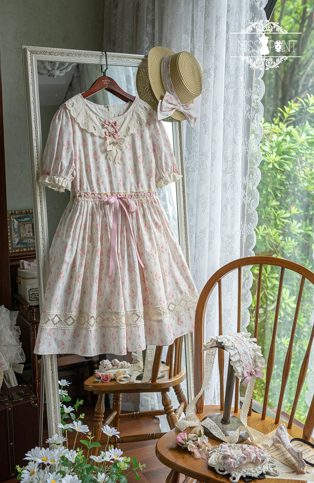 Miss Point - Customized Elegant Lolita OP Dress Cute Daily Girl Short Lolita Dress