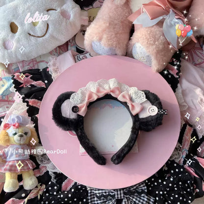 Bear Doll - Kawaii Lolita KC Sweet Butterfly Bow Lolita Headband
