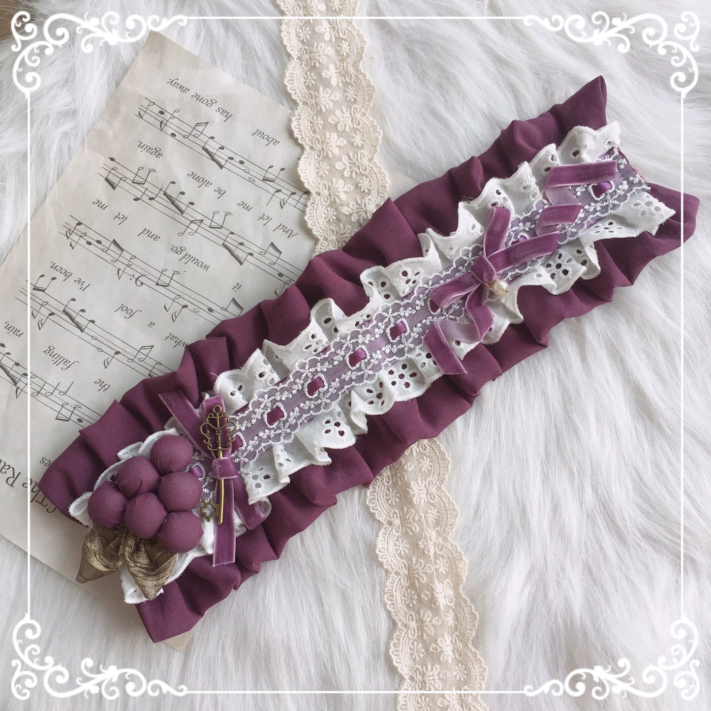 Chestnut Lolita - Louvre Vineyard Accessory Hairband Retro Lolita KC