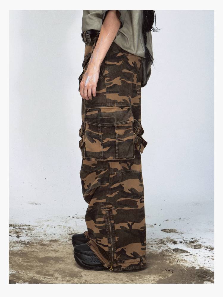 Camouflage retro style casual pants【s0000009219】