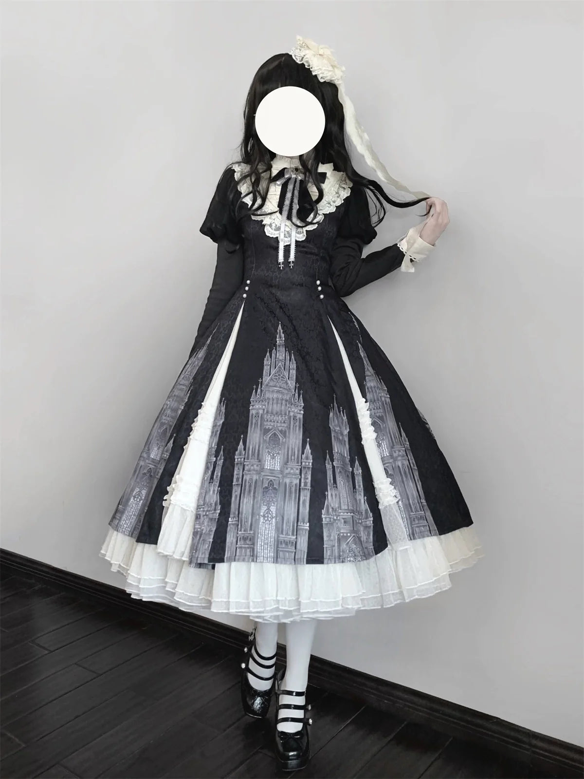 Letters from Unknown Star - Church Bell - Elegant Lolita OP Dress Long Sleeve Spring Autumn