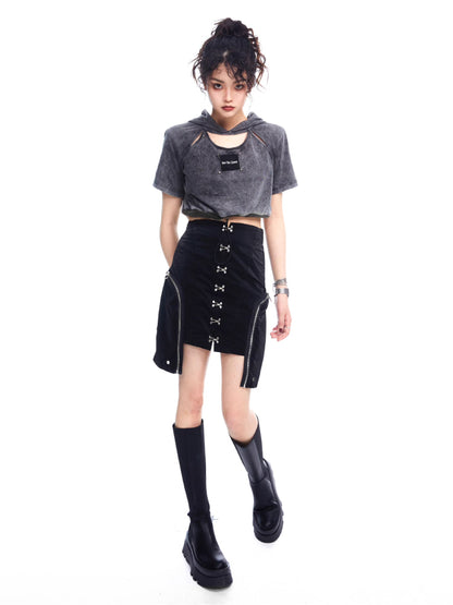 Metallic straight skirt【s0000006723】