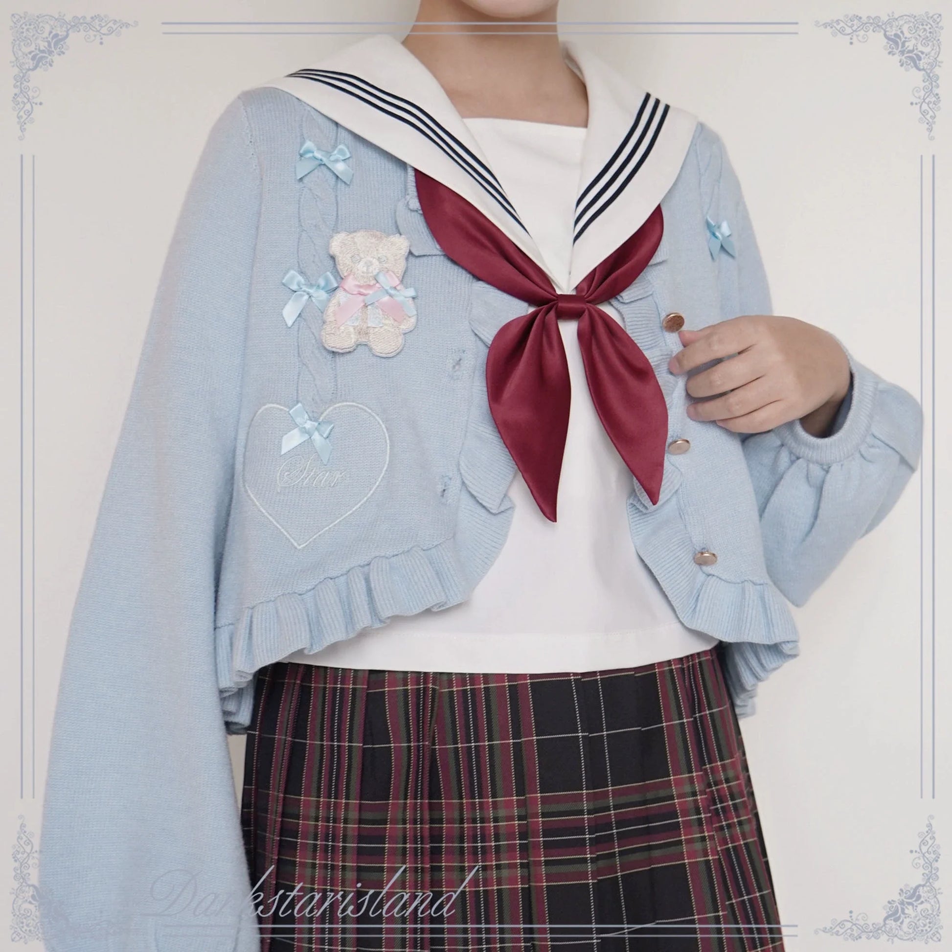 Dark Star Island - Sugar Frost - Sweet Lolita Cardigan Knit Embroidered Sweater