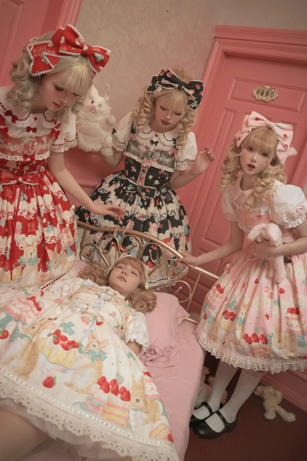 Dark Star Island - Honey Bunny Cake - Sweet Lolita JSK/OP/Strap SK/Shirt