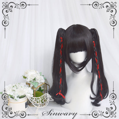Sinwavy - Pandora's Box - Lolita Short Wig with Cute Double Ponytails