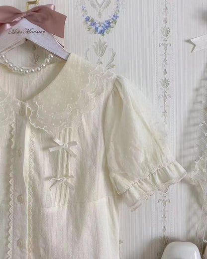 Yaya - Little Fluttershy - Multi-Colored Cotton Lolita Shirt