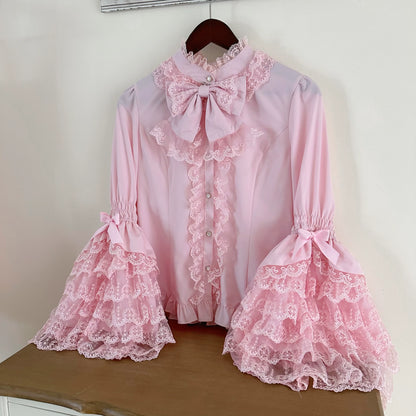 Hanguliang - Love Feathered Bond - Wedding Sweet Lolita JSK Gorgeous Bridal Blouse